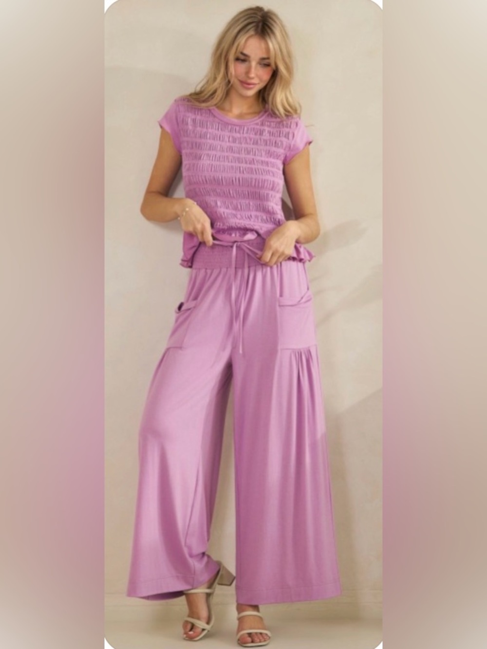 Veveret BOHO Smocked Lounge SET